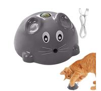 Souris jouet interactive pour chat, souris automatique jouet chat | Avec à chat et cloche, jouets pour chat télécommandés d'intérieur rechargeables,Le chat grinçant automatique joue la rotation automa