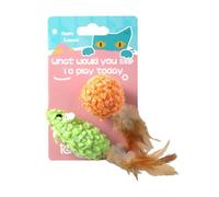 Souris Jouet pour Chat - Souris Jouet interactif pour Chat, Confortable et Douce,Animal en Peluche Souris pour Le Soin des Dents, soulagement de l'ennui pour Chat d'intérieur, Hamster Lapin