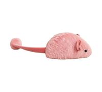 Souris jouet pour chat - Souris réaliste pour chat - Jouets à mâcher automatiques élastiques avec son pour jeu de chasse - Accessoires de jeu de chasse pour animaux de compagnie - Anniversaire Noël