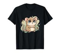 Souris Kawaii Triste avec Larmes et Glands Dessin animé T-Shirt