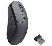 Keychron M3 Souris de jeu optique sans fil, capteur PixArt Paw 3950, 30 000 dpi 2,4 GHz/Bluetooth 5.3, rétroéclairage LED RVB, bouton macro programmable léger pour Windows PC/Mac - Noir