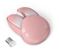 Souris lapin - Technologie sans fil 2,4 G, clics silencieux, précision | 1200 dpi, construction légère de 59 g, trois boutons | Adorable souris Kawaii PC pour , filles et adolescentes
