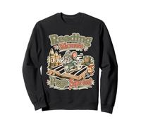 Souris lectrice Sprint de Pages Phrase Humour Retro Sweatshirt