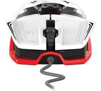 Souris de jeu filaire MADCATZ RAT 1 PC/MAC - Blanc/Rouge - Capteur optique Pixart 3200 DPI
