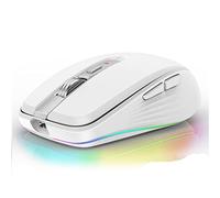 Souris magique sans fil BT 5.1 rechargeable, silencieuse multi-arc tactile souris ultra fine, souris RGB compatible avec Windows, Android, iOS, iPad, ordinateur portable, Mac, PC, MacBook (blanc)