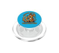 Souris Mangeant des bretzels drôle Philadelphie Humour Center City PopSockets PopGrip pour MagSafe