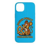 Souris Mangeant des bretzels drôle South Philadelphia Food Humour Coque pour iPhone 14 Plus