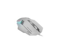 Mars Gaming MM024, Souris Gaming RGB, Capteur Optique 4000 DPI, Switchs Mécaniques Huano, Éclairage RGB Flow, Réglage on-The-Fly 1200/2400 / 3200/4000 DPI, Compatibilité Multiplateforme, Blanc
