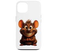 Souris Mignon Bonjour Joyeux rire Sourire Bureau Positif Coque pour iPhone 13