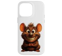 Souris Mignon Bonjour Joyeux rire Sourire Bureau Positif Coque pour iPhone 14 Pro Max