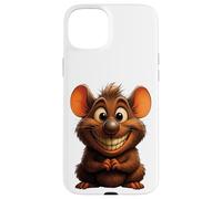 Souris Mignon Bonjour Joyeux rire Sourire Bureau Positif Coque pour iPhone 15 Plus