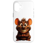 Souris Mignon Bonjour Joyeux rire Sourire Bureau Positif Coque pour iPhone 16 Plus