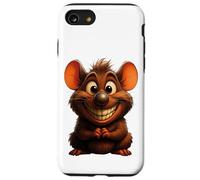 Souris Mignon Bonjour Joyeux rire Sourire Bureau Positif Coque pour iPhone SE (2020) / 7 / 8