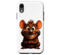 Souris Mignon Bonjour Joyeux rire Sourire Bureau Positif Coque pour iPhone XR