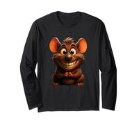 Souris Mignon Bonjour Joyeux rire Sourire Bureau Positif Manche Longue