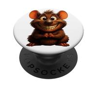 Souris Mignon Bonjour Joyeux rire Sourire Bureau Positif PopSockets PopGrip Adhésif