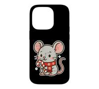 Souris Mignonne avec Canne à Sucre d'orge Coque pour iPhone 14 Pro