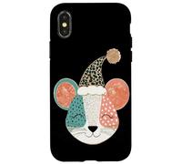 Souris Mignonne avec Chapeau Festif pour Enfants Coque pour iPhone X/XS