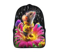 souris mignonne sac a dos collège 2 compartiment unique adolescent sac d'école loisirs animal sac à dos imprimé en 3d-16,garçons filles pour les voyages les affaires