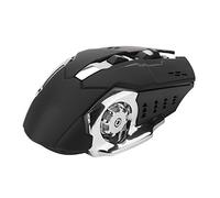 Souris Muette sans Fil X8, Souris de Jeu sans Fil Portable, Contrôle de Haute Précision, Souris pour Ordinateur Portable avec Lumières LED, Souris sans Fil pour Bureau à Domicile (Noir)