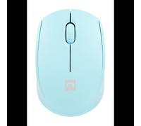 Souris NATEC STORK Ambidextre Optique 1600 DPI Bluetooth + USB Type-A, 3 Boutons, Molette, Bleu Clair, 2.4GHz, Portée 10m, Compatible Windows/Linux