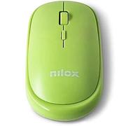 Souris - Nilox - Sans fil - Vert - Ambidextre - 3 boutons