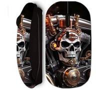 Souris Noir Sans Fil Harley Davidson Tête de mort mécanique