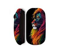 Souris noir sans Fil Lion Majestueux Coloré