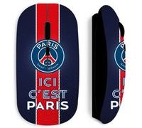 Souris noir Sans Fil PSG logo ici c'est Paris