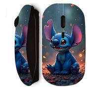 Souris Noir Sans Fil Stitch mignon 3D art