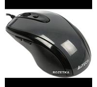 Souris Optique A4Tech N-708X USB Type-A 1600 DPI 6 Boutons Programmables Droitier Noir Compatible Windows 2000/XP/2003/Vista/7