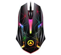 Souris optique de jeu à câble USB, 1200DPI, rvb Led, 3 touches, ergonomique, mécanique, lueur nocturne 3D, pour PC et ordinateur portable