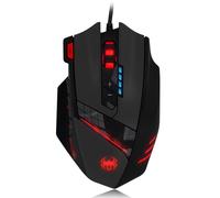 souris optique de jeu C-12, 4000DPI, 12 boutons programmables, 4 engrenages, rétroéclairage coloré réglable, nouveauté 2021