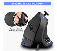 souris optique de jeu C-18 verticale, filaire, USB 10000 DPI A, 12 boutons programmables, pour ordinateur et jeu, DPI 5A réglable