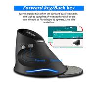 souris optique de jeu verticale F-17 GHz, sans fil, ergonomique, 6 touches, 3 DPI réglables, pour ordinateur PC et portable