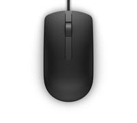 Souris optique DELL MS116 filaire USB Type-A 1000 DPI ambidextre avec capteur LED pour bureau