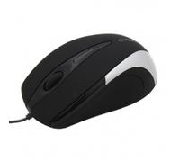 Souris Optique Esperanza EM102S USB Type-A 800 DPI, 3 Boutons, Molette de Défilement, Câble 1.4m, Noir/Argent, Compatible PC/Portable