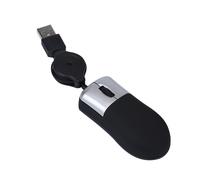 Souris optique filaire rétractable USB, Mini-jeu Portable, roue de défilement, pour ordinateur Portable, Notebook, PC