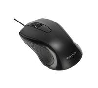 Souris Optique Filaire Targus AMU81AMGL USB Type-A 1000 DPI Ambidextre 3 Boutons avec Molette, Câble 1.5m, Compatible Windows/macOS/ChromeOS