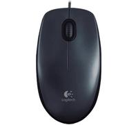 Souris Optique M100 - LOGITECH - USB - 3 Bouton(s) - Câble - 1000 dpi - Roulettes avec frein - Symétrique - Noir