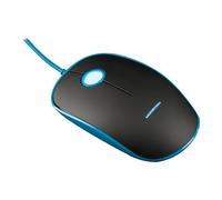 MC-M111 - Souris - optique - 3 boutons - filaire - USB - noir, bleu