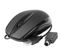 Souris optique noire USB et PS/2 - Dacomex - Filaire - Optique