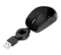 Souris optique phoenix au toucher doux avec câble rétractable noir usb 800dpi G