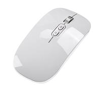 Souris optique sans 2,4 G ultra fine silencieuse rechargeable 1 600 souris d'ordinateur portable USB