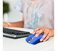 Souris optique sans fil 1200 DPI - 2,4 G - Accessoire pour ordinateur portable à piles - Capteur lisse - Pointeur de précision - Portable - Design ergonomique pour bureau, salle de classe, studio à