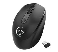 Souris optique sans fil 2.4Ghz, 2400 DPI, Rechargeable, en métal, silencieuse, pour ordinateur portable