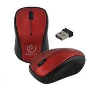 Souris optique sans fil Comet rouge