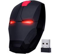 Souris Optique Sans Fil Iron Man 2,4 G Pour Ordinateur De Bureau, Ordinateur Portable, Pc, Mac (Noir)