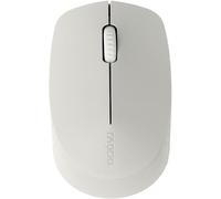 Souris optique sans fil Multi-Mode Silencieuse ""M100"" (bluetooth, souris d'ordinateur, design, avec boutons et molette de défilement) Gris clair