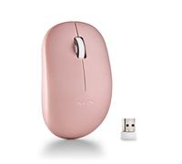 NGS Technology Souris sans fil Fog Pro – Ambidextre, 1000 DPI, Nano USB, Rose